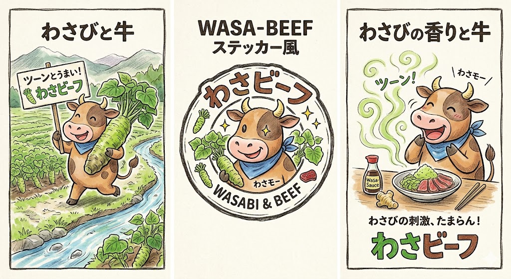 AIが生成したわさビーフのイメージ画像