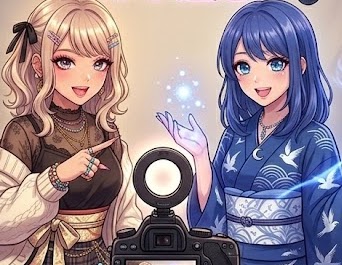 AIが生成した飯塚唯先生と花田藍衣さんの画像