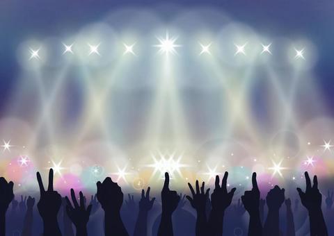 アーティストHANAのコンサート風景をイメージしたフリー画像