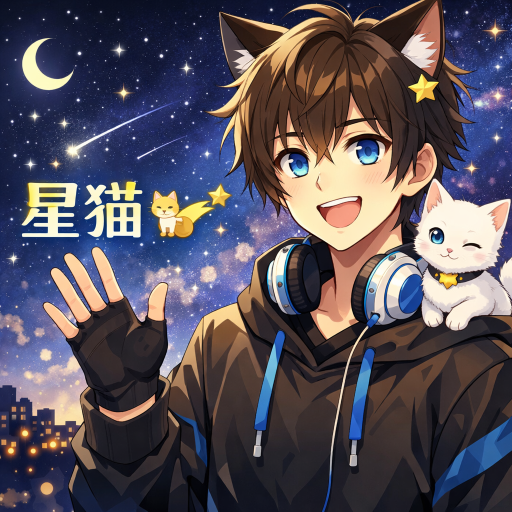 AIが作った声真似主星猫さんのイメージ画像