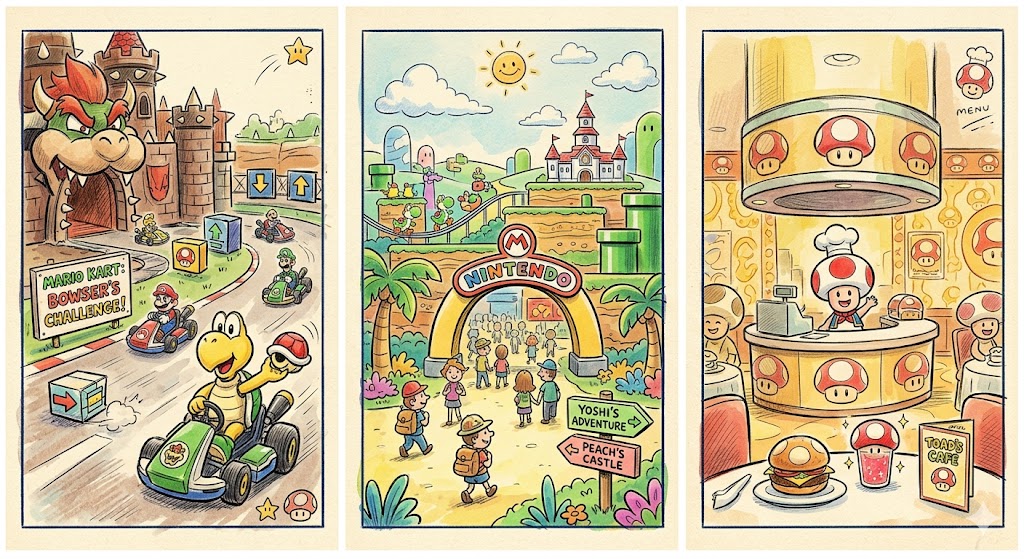 AIが生成した任天堂ワールドのイメージ生成画像