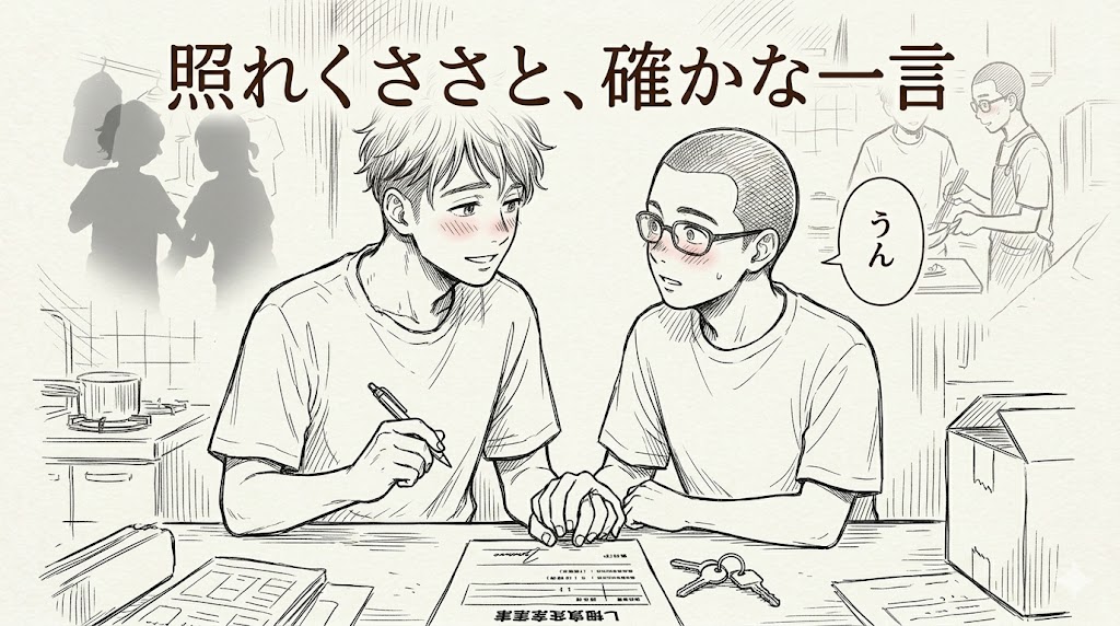 親友の『同棲して』に『うん』て言うまでのAIイメージ画像